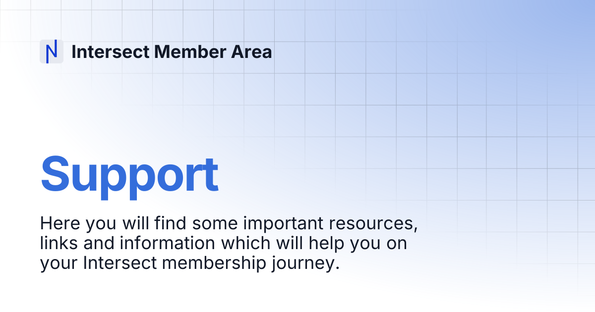 Support | Intersect Member Area